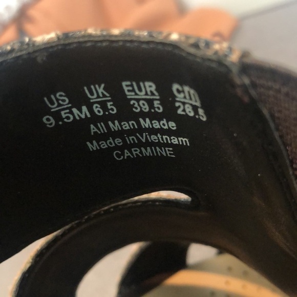 ABELLA Carmine Heel sandals women’s 9.5 snakeskin lizard print - Picture 6 of 9